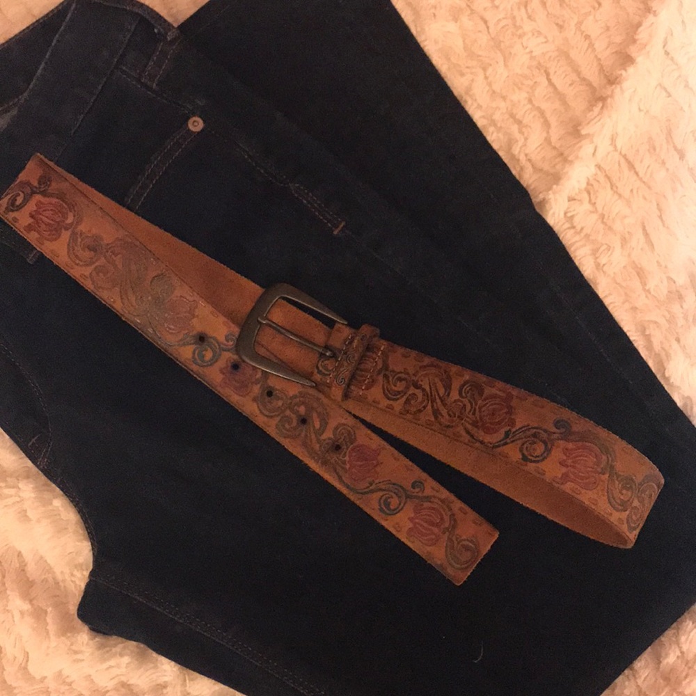 Leather belt